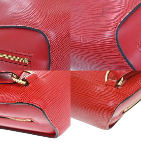 LOUIS VUITTON LV Mabion Backpack Bag Epi Leather Red France M52237 85EF384 - Picture 7 of 16